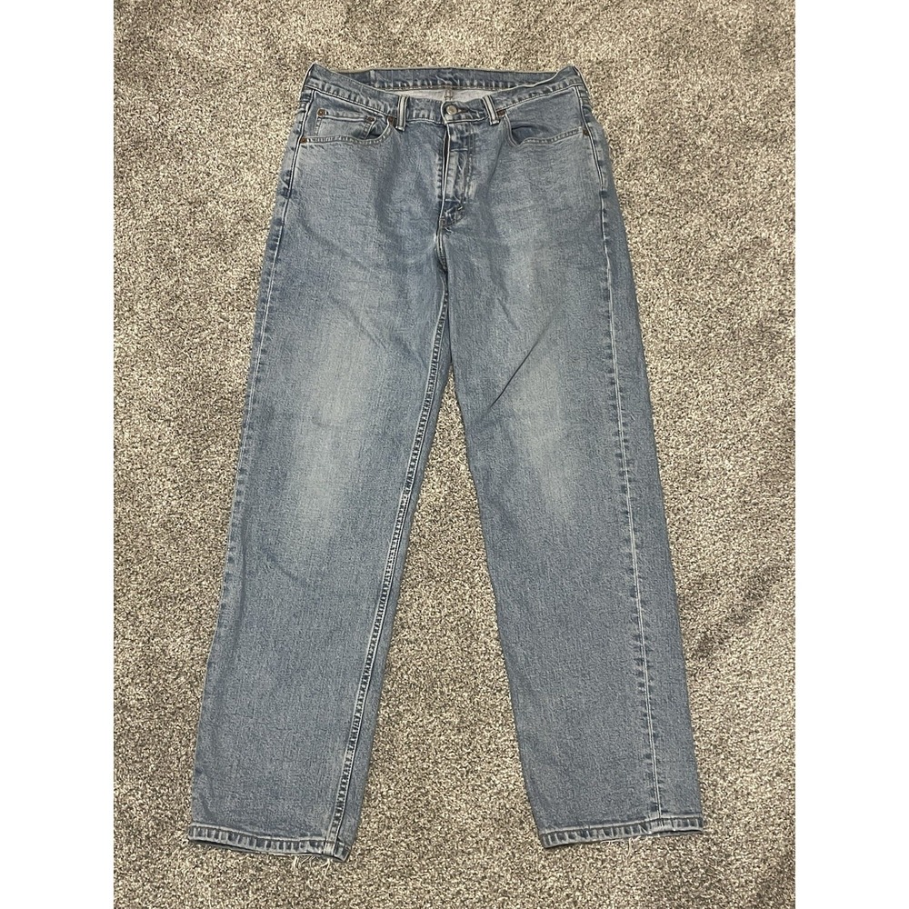 Levis 550 Jeans Mens Blue 33x32 (2003) Y2K Vintage Light Wash Distressed Relaxed
